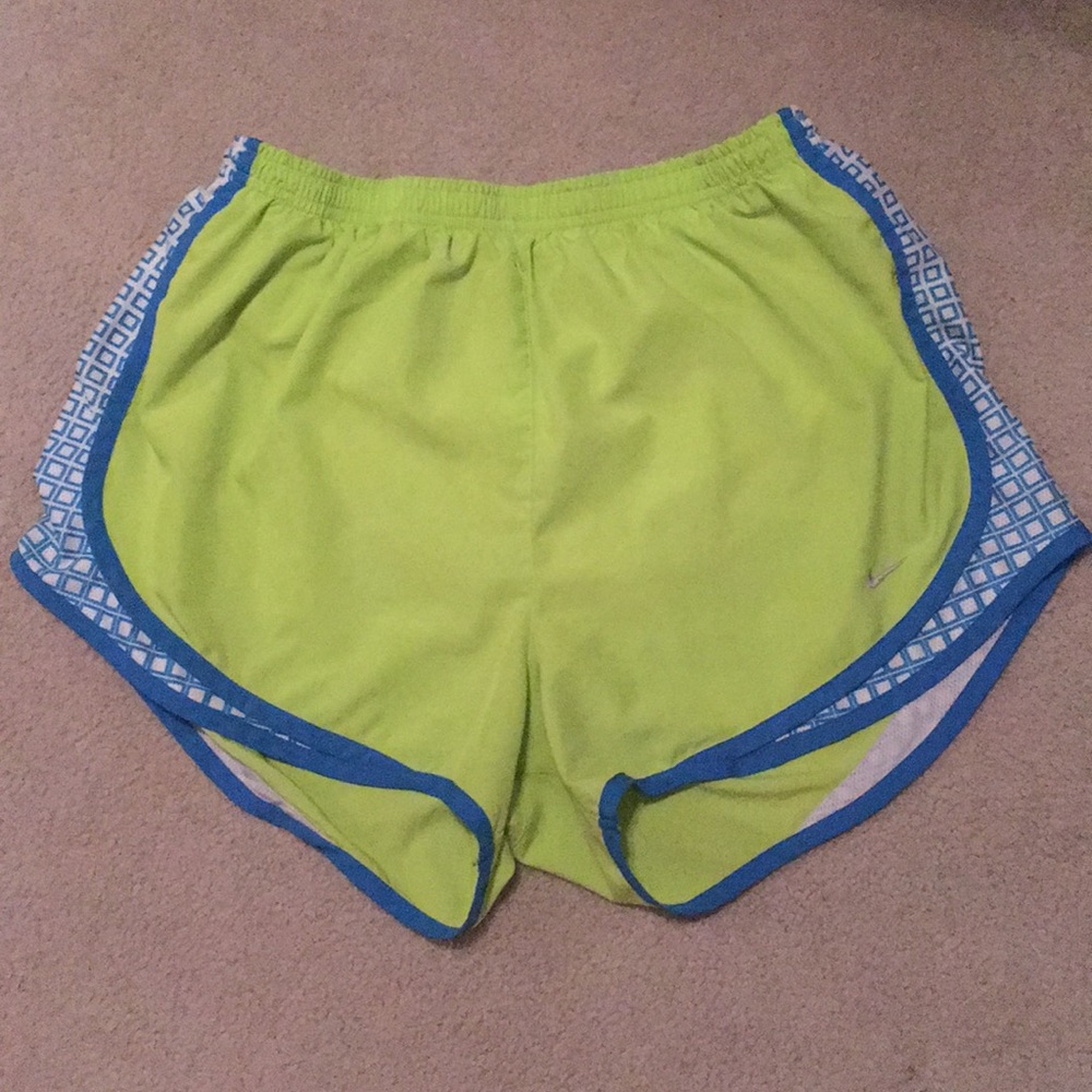 Like new! Green and blue Nike shorts